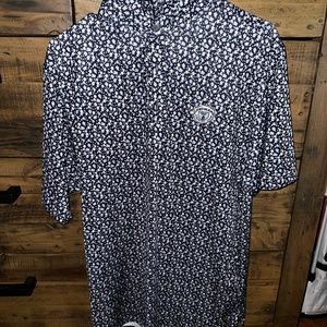 Men’s small Footjoy shirt navy with floral pattern
